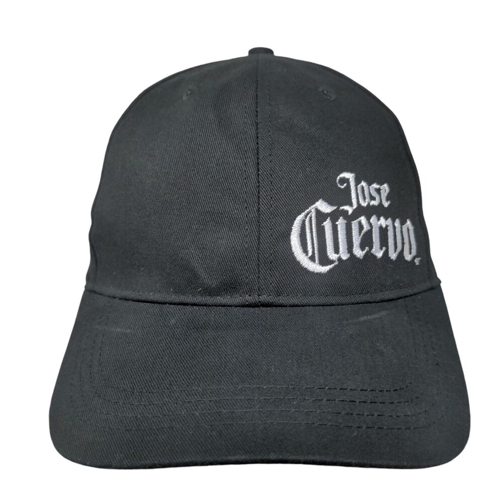 Jose Cuervo Slideback Hat Black OSFM Adjustable Embroidered Quake City Caps